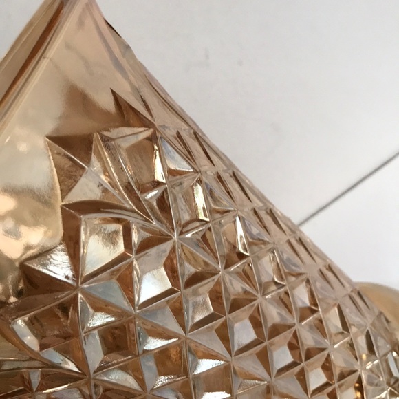 Vintage Marigold carnival iridescent trumpet vase - Picture 11 of 11